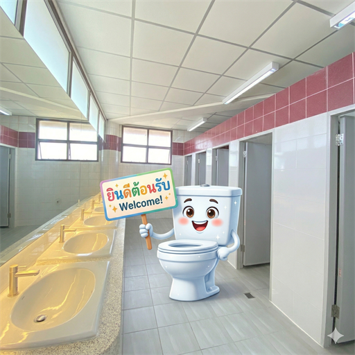 ห้องน้ำอาคารสโมสร ชั้น 3 ปรับปรุงเสร็จแล้ว พร้อมเปิดให้บริการ